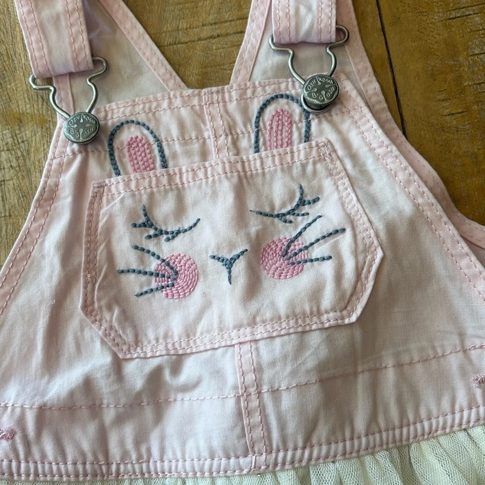 NWOT Oshkosh bunny overall dress 5t
